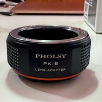 Anello adattatore pentax K per Sony E mount