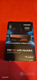ssd samsung 990PRO con dissipatore 2TB  MAI USATO