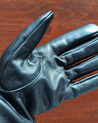 guanti lunghi in vera pelle stile biker