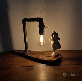lampada rustica da tavolo 