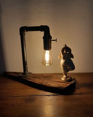 lampada rustica da tavolo 