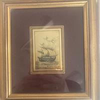 Serigrafia artigianale argento oro su quadro