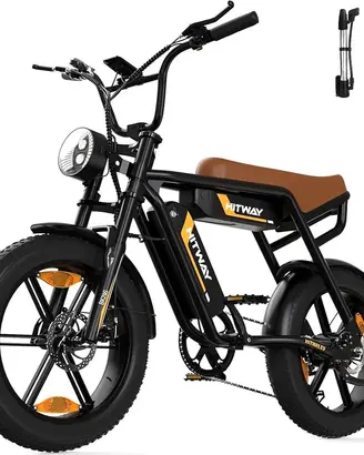 HITWAY Bicicletta Elettrica 20"*4.0 Pollici