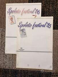 Coppia Calendari Artistici Festival 1986-1987