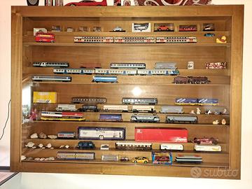 Vetrinetta espositore trenini modellismo