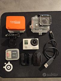 GoPro HERO3 Silver Edition — Kit Completo Usato Fu