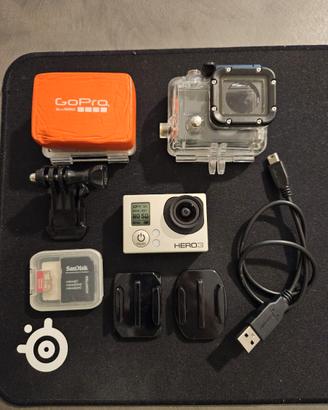GoPro HERO3 Silver Edition — Kit Completo Usato Fu