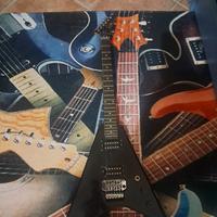 chitarra elettrica stile heavy metal