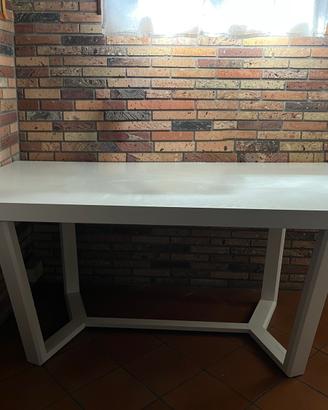 Tavolo moderno biaco in legno allungabile 160x90
