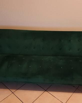 Divano letto in velluto