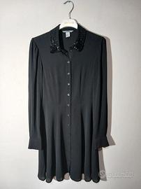 abito nero elegante estivo H&M XXS