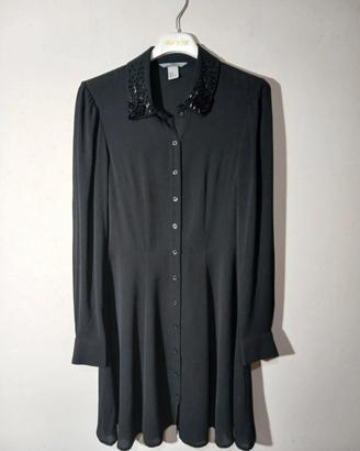 abito nero elegante estivo H&M XXS