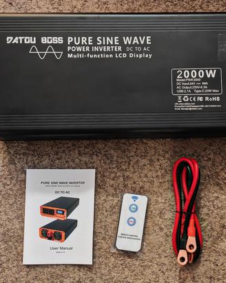 inverter datouboss 24v, 2000w, 2500wp