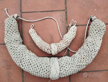 Parabordi nautici d’epoca in corda