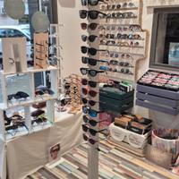 Espositore porta occhiali metallo base sicurezza