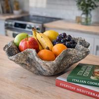 ciotola portafrutta in cartapesta fatta a mano