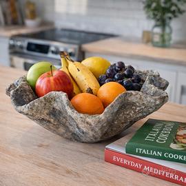 ciotola portafrutta in cartapesta fatta a mano