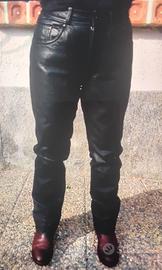 pantaloni vera pelle