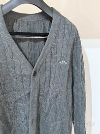 cardiagan grigio a trecce Vivianne style