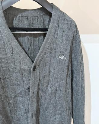 cardiagan grigio a trecce Vivianne style