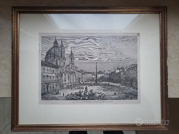 Coppia quadri stampe vintage