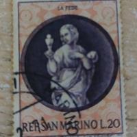 Francobolli San Marino 1979 Natale Sacra Famiglia