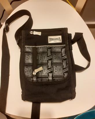 Borsello in pelle"Lonsdale" colore nero