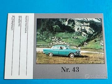 figurina 43 OPEL KAPITAN 1959 card Auto Epoca car