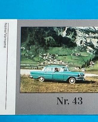 figurina 43 OPEL KAPITAN 1959 card Auto Epoca car