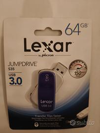 Chiavetta USB 3.0 60 Gb Lexar