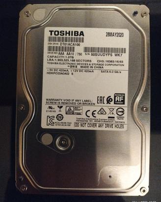 hard disk 1TB formato 3,5" sata