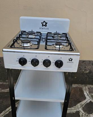 Cucina campeggio cucina portatile 4 fuochi gas