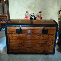 Baule cassapanca in legno
