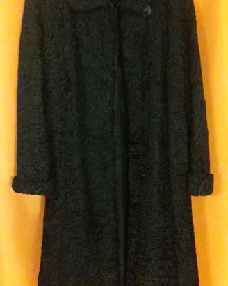 Cappotto/pelliccia nera vintage