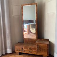Mobiletto ingresso con specchiera anni '40