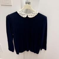 Maglia con colletto con ancore taglia s