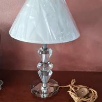 Lampada   in  cristallo sfacettato e molato a tuli