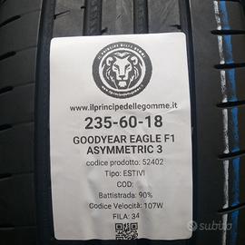 2 GOMME 235 60 18 GOODYEAR A52402
