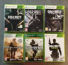 6 Giochi per Xbox 360 (Call of Duty)