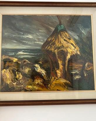 dipinto ad olio con cornice