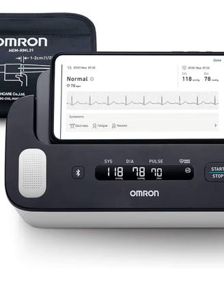 OMRON Misuratore pressione smart con ECG