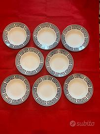 Ginori labirinto piatti fondi zaffiro Gio Ponti