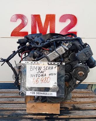 MOTORE COMPLETO BMW Serie 1 F20 N47D16A 116 CV N47