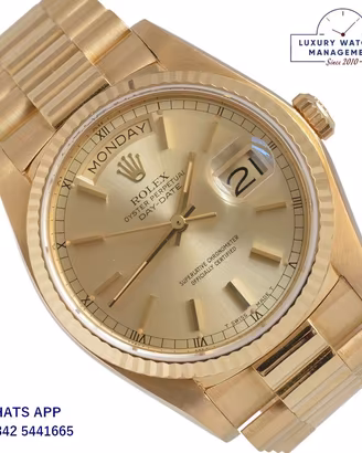 ROLEX  Day-Date 18038 President Champagne gold