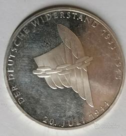 10 Mark 1994 Germania Argento 625 Resistenza Tedes
