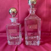 Bottiglie cristallo e argento 800