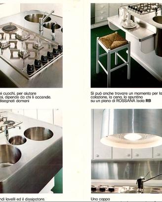 Isola cucina Rossana in acciaio inox