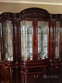 Cristalliera in mogano