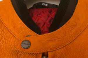 giubbotto pelle moto spidi marrone caramello