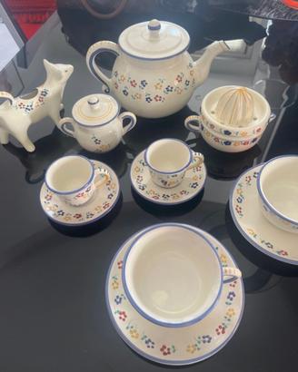 Set te’/caffe’ Sam Vaccaro Raro con Lattiera Mucca